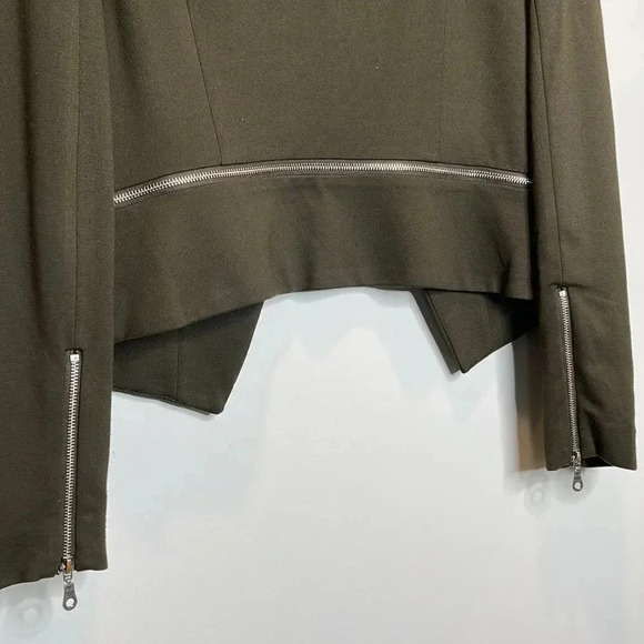 Philosophy Green Blazer with Bottom Zipper - Picture 7 of 7